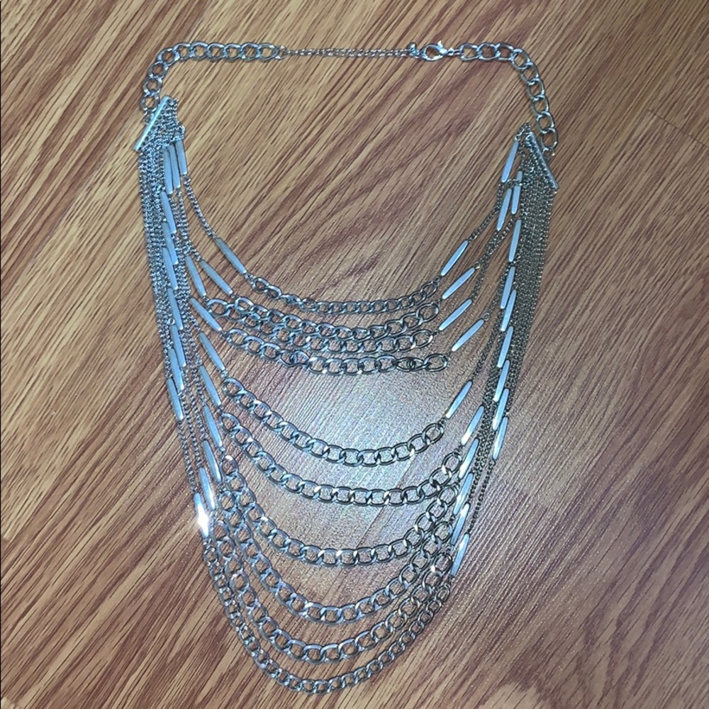Bebe multi-chain necklace